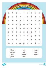 thumbnail of french colours wordsearch