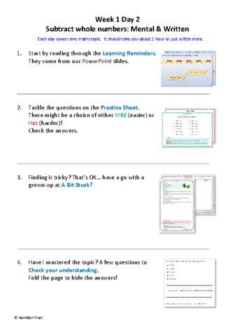 Day 2_Subtract whole numbers-Mental & Written strategies_NB