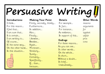 Persuasive writing