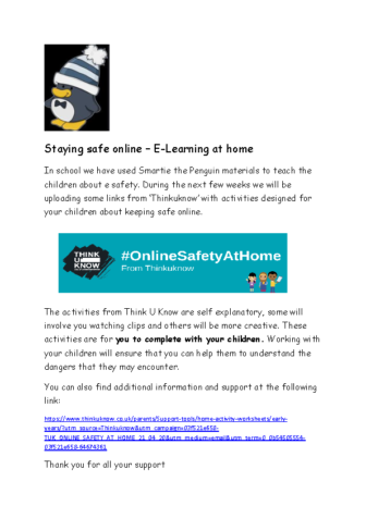 Staying safe online letter to accompany the first pack from think u know (1)