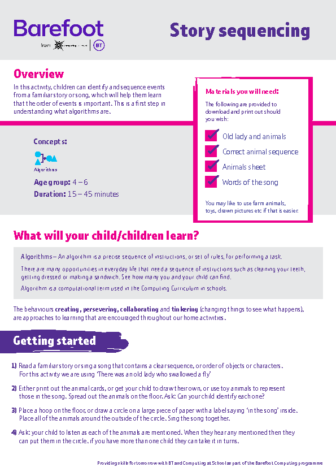 Computing story sequencing algorithm activity