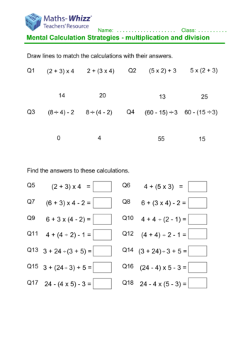 Order of operations