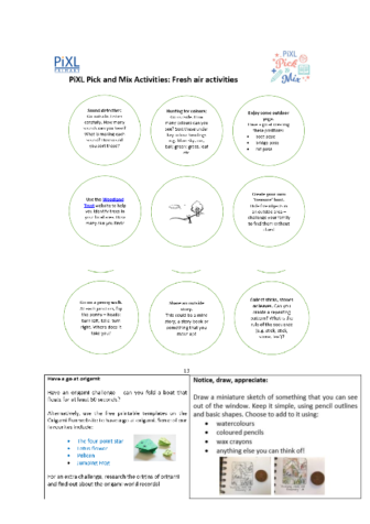 Pick and Mix Activities