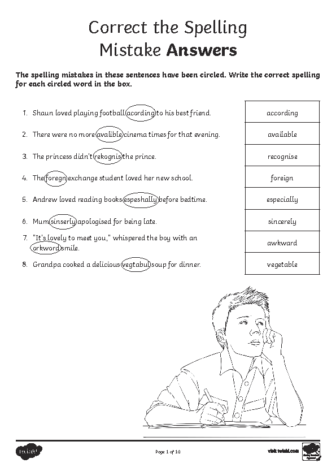 Activity Sheet Answers