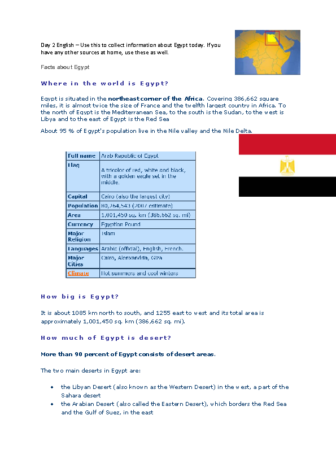 Day 2 Eng Modern Egypt Information