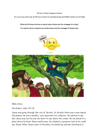 RE Term 3 New Testament Stories