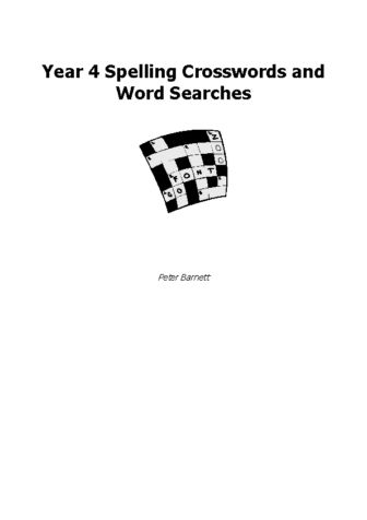 Year 4 Spelling Crosswords and Word Searches