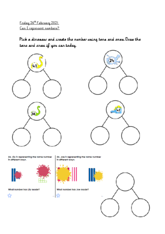 Friday 26th February Representing Numbers