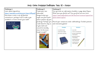 Year 1 Home Learning Challenges Week 6