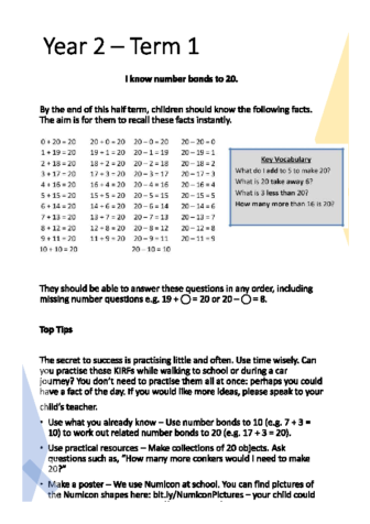 Key Instant Recall Facts Term 1