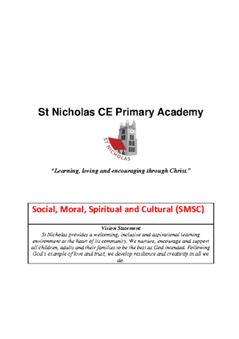 SMSC Evidence in School