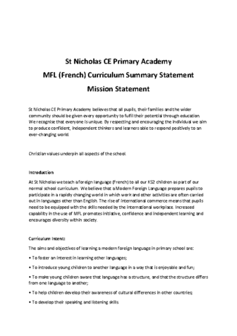 MFL policy