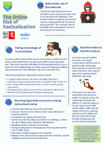 Prevent Online Radicalisation Poster